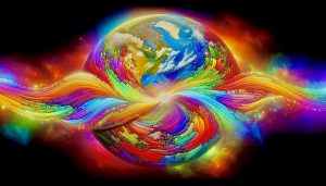 Earth, conscious Earth, Gaia, Rainbow Earth, Arches of Consciousness